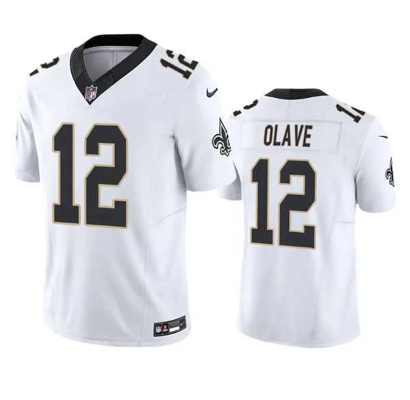 Men & Women & Youth New Orleans Saints #12 Chris Olave White 2023 F.U.S.E. Vapor Untouchable Limited Stitched Jersey